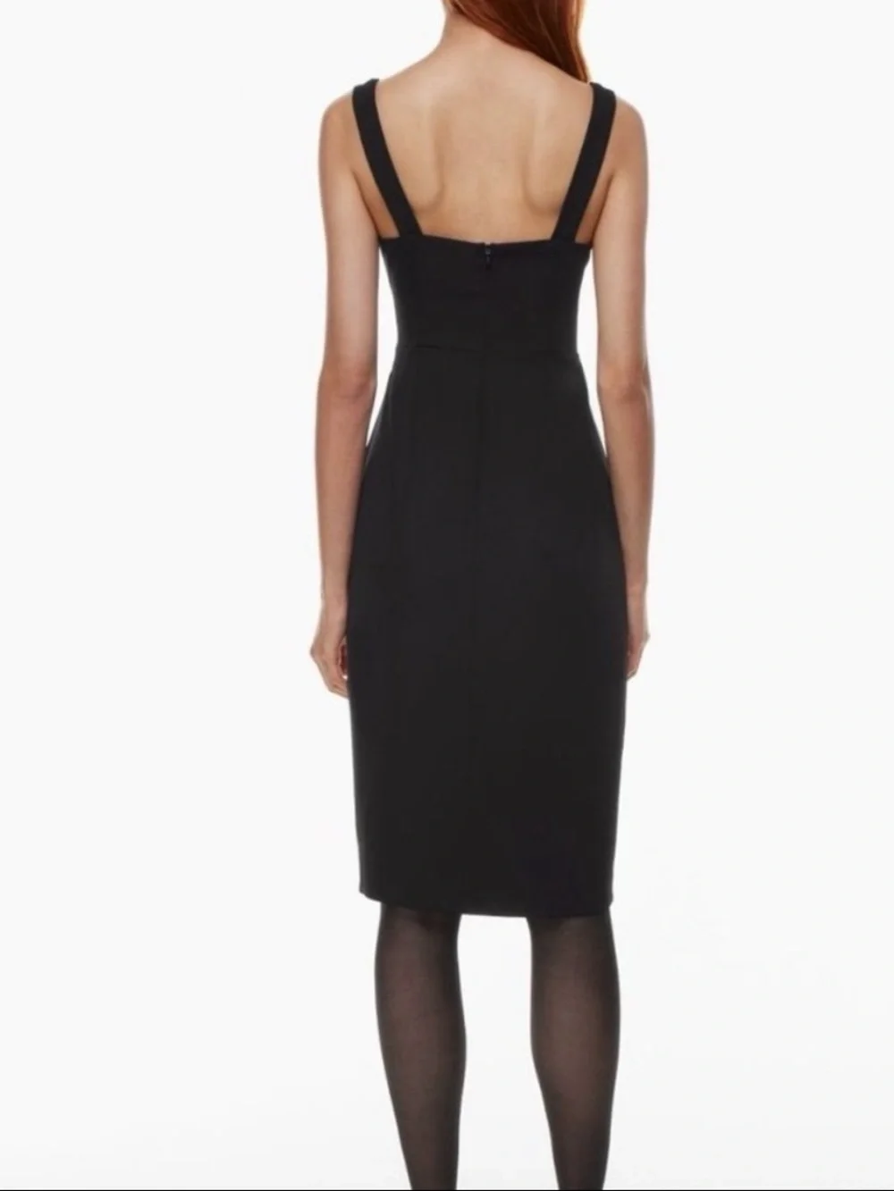 Aritzia Babaton 90’s Square Neck Midi Dress with Side Slit